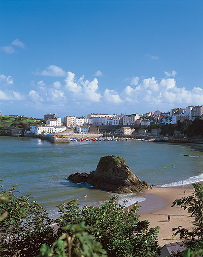 Tenby Harbour and Goscar Rock